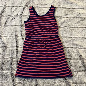 GAP Kids Dress in Navy and Red Stripes